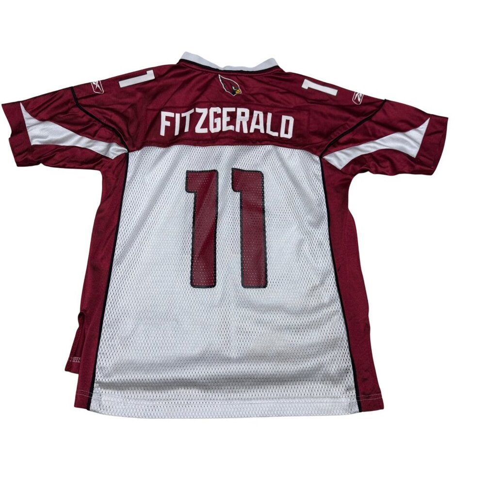Reebok On Field Larry Fitzgerald #11 Arizona Cardinals NFL Jersey Youth L 14-16
